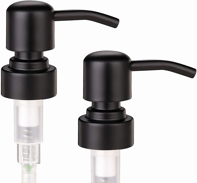 2 Pack Thick Amber Glass Pint Jar Soap Dispenser - Image 5