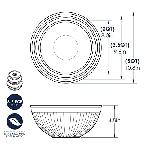 Nordic Ware Prep and Serve Mixing Bowls Set, Earth-Tones - Image 5