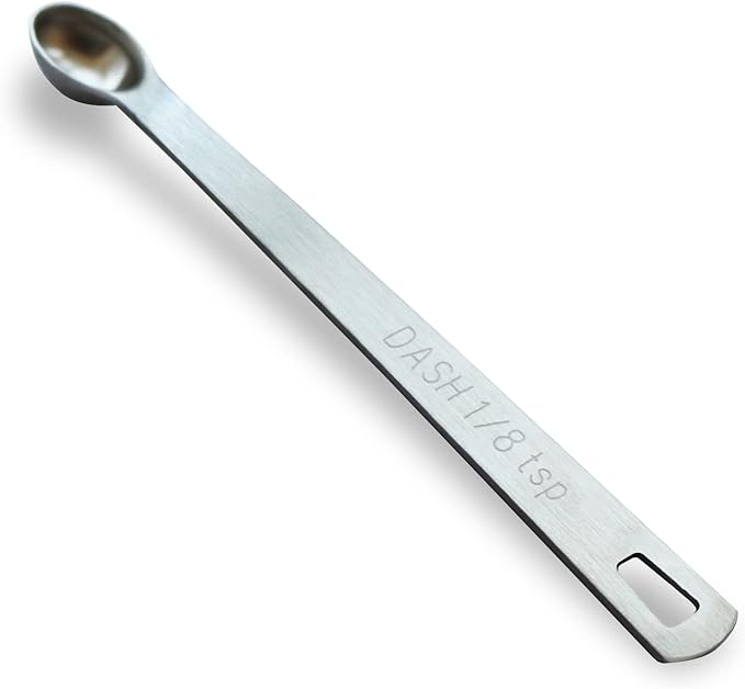 1PCS 1/8 Teaspoon Single Tiny Measuring Spoon, Small Individual Stainless Steel by BERYLER