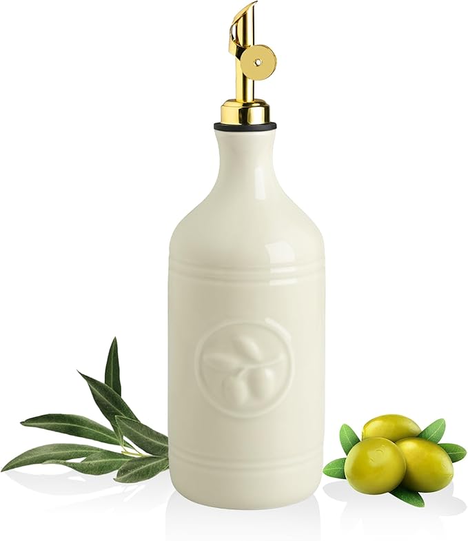 Sweejar 16 Oz Ceramic Olive Oil Dispenser Bottle, Oil Dispenser by Sweejarco1949