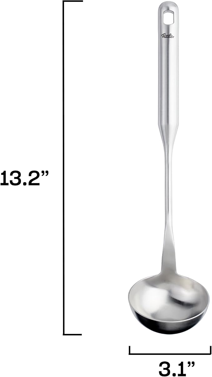 Fissler Essential Soup Ladle, 18/10 Stainless Steel Kitchen Utensil - Image 4