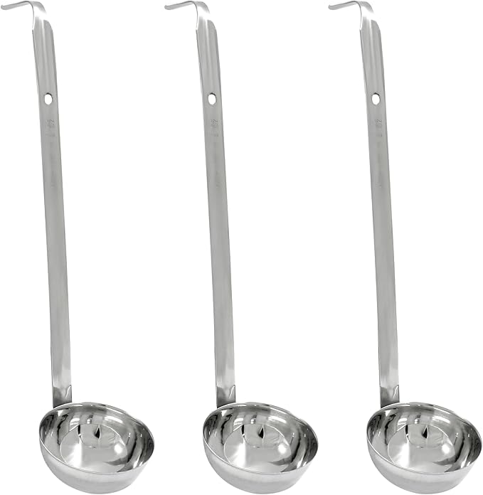 Piutouyar 3 Pcs 3 oz Soup Ladle Set, Stainless Steel Ladle by Piutouyar