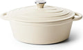 Oval Dutch Oven for Bread Baking, 4.5 Quart Non Stick Enameled Cast Iron Dutch by Kerilyn