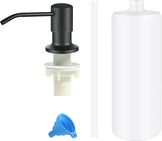 Soap Dispenser for Kitchen Sink, Stainless Steel Built in Soap Dispenser by Unknown