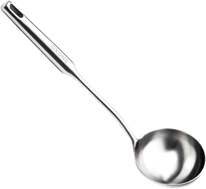 Soup Spoon Ladle, 304 Stainless Steel Cooking Spoon Kitchen Tool by GXONEHomeKitchen