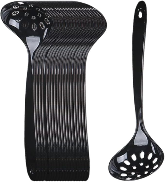 Large Plastic Serving Spoons, Disposable Heavy Duty Serving Spoons, Long Handle by OULIGET