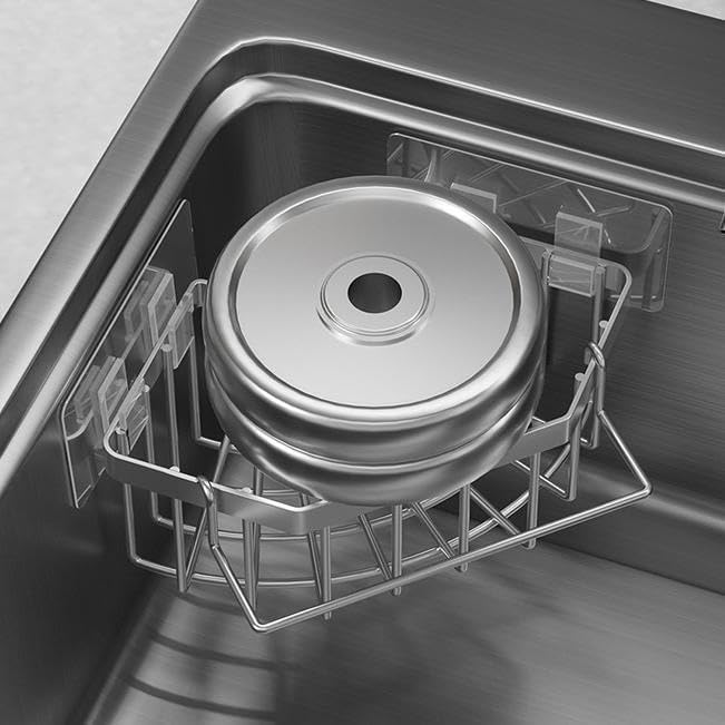 Corner Sink Organizer, Self-Adhesive Kitchen Storage Rack - Image 7
