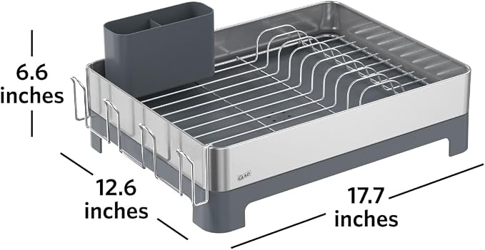 Glad Stainless Steel Dish Drying Rack - Image 4