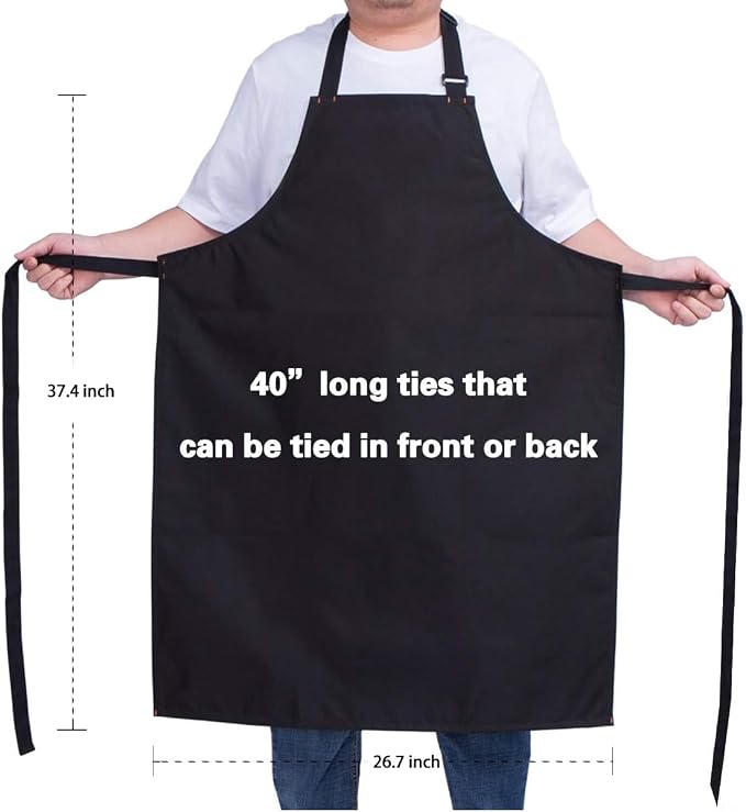 Waterproof Apron for Men and Women, Durable Heavy Duty Extra Long Adjustable - Image 3