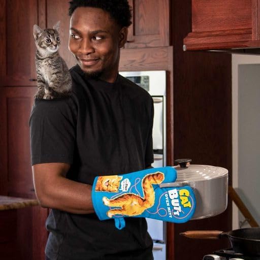Blue Q Cat Butt Funny Oven Mitts - Image 3