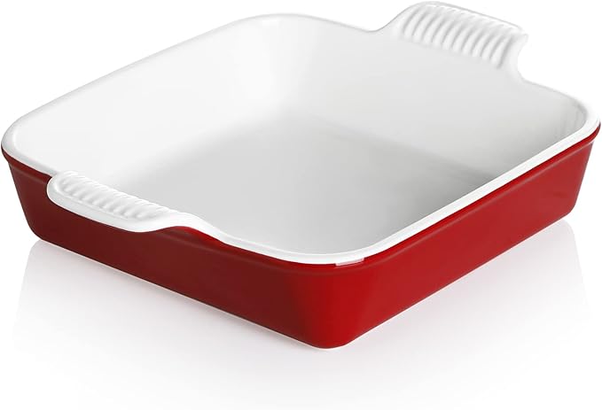 Sweejar Ceramic Baking Dish, 9 x 9 Cake Baking Pan by Sweejarco1949