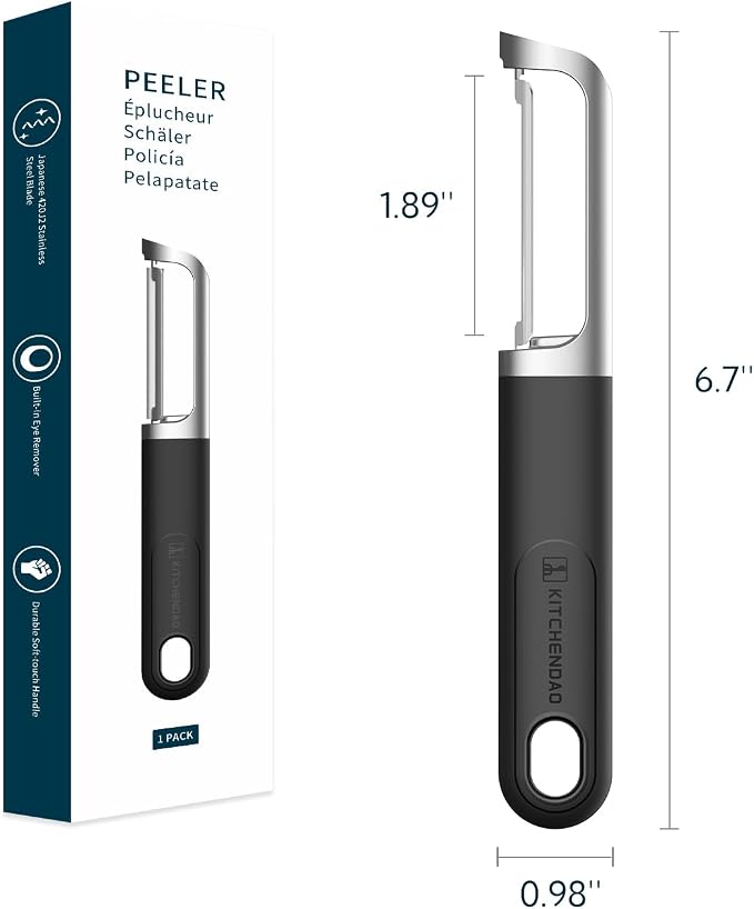 KITCHENDAO Swivel Vegetable Potato Peeler - Image 7