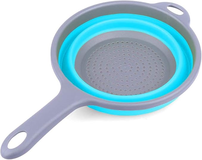 Kitchen Foldable Silicone Strainer Colanders, Collapsible Colanders - Image 3