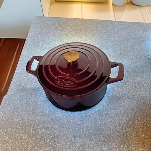 La Cuisine Enameled Cast Iron Dutch Oven Casserole Dish Pot - Image 5