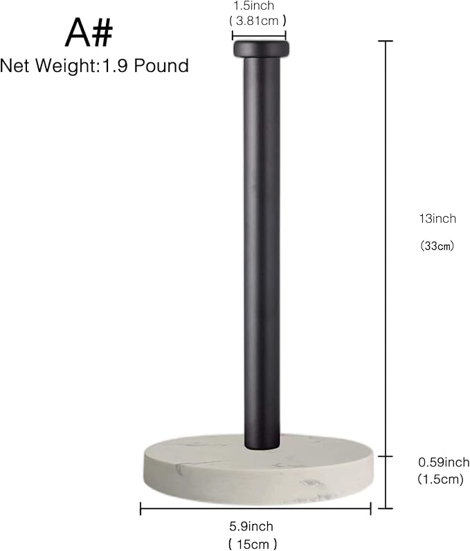 Paper Towel Holder Countertop, Standing Paper Towel Roll Holder - Image 2