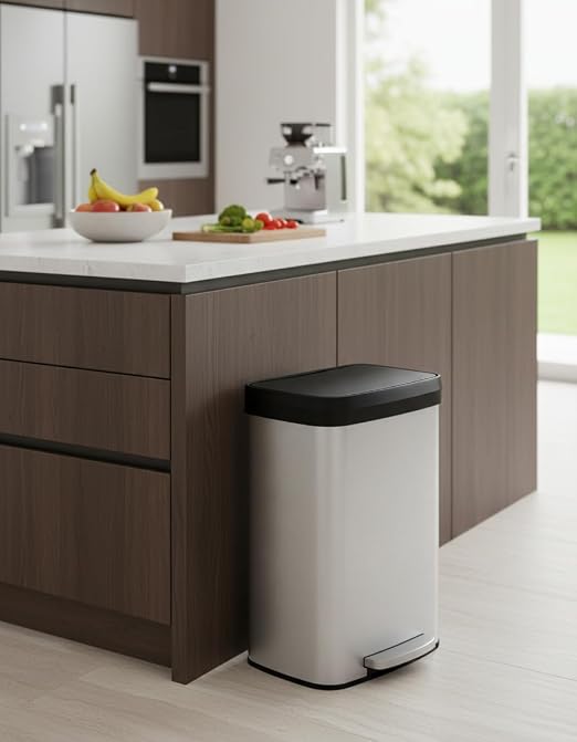 Garvee 13 gal / 50 L Stainless Steel Trash Can - Image 2