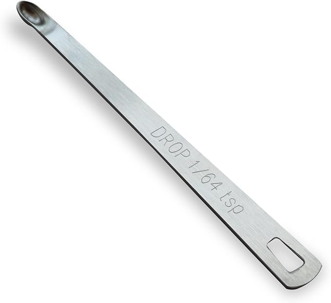 1PCS 1/64 Teaspoon Single Tiny Measuring Spoon, Small Individual Stainless by BERYLER