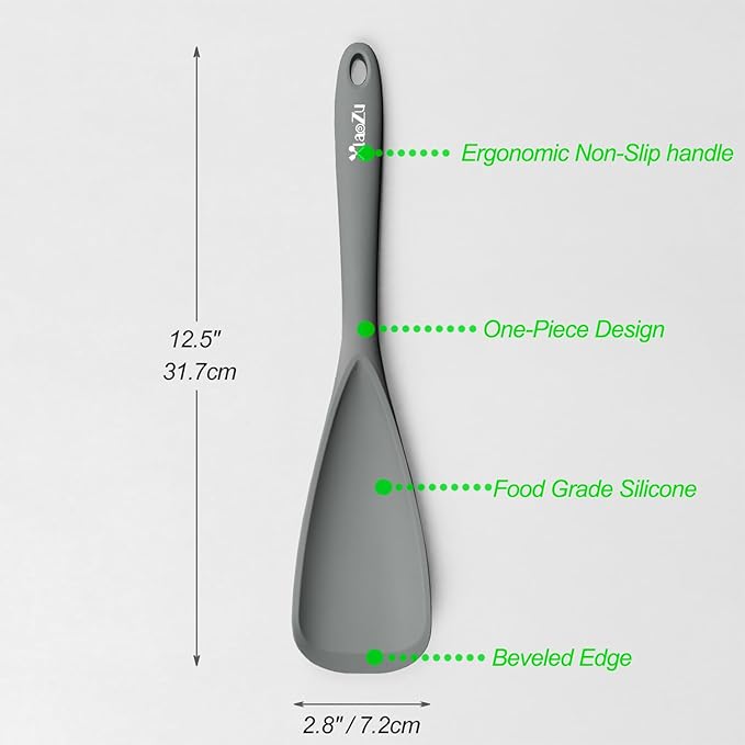 Silicone Spatula Spoon, Seamless Design, Safe - Image 2