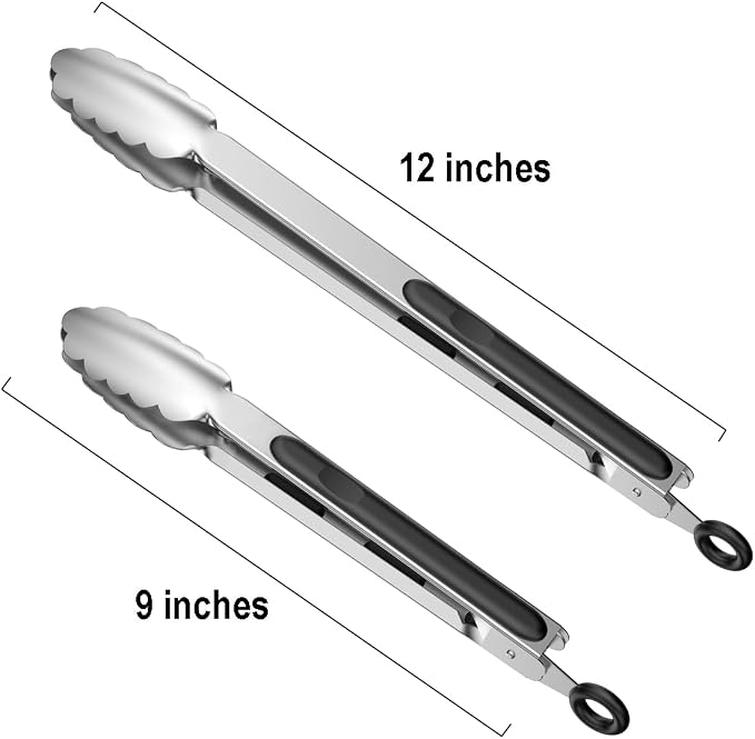 600℉ Heat Resistant Kitchen Tongs - Image 2