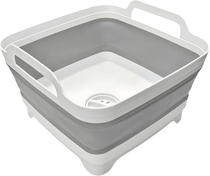 Foldable Sink Vegetable Fruit Bowl Dish Washing Storage Basin Basket, Portable by SipobuyUS