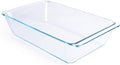 Deep Clear Glass Baking Dish, Rectangular Tempered Glass Baking Pan, The by HUSANMP