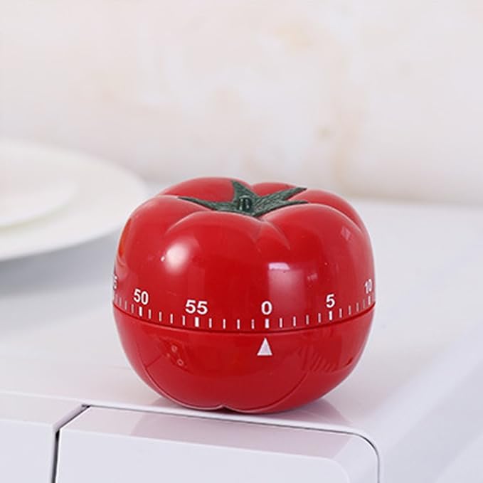 1Pcs Kitchen 60 Minutes Timer, 360 Degree Rotating Tomato Shaped Alarm Timer - Image 2