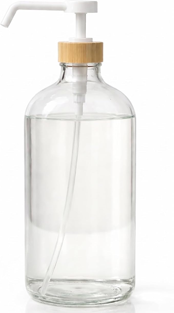 SAVVY & SORTED Glass Dish Soap Dispenser by SAVVYSORTED%C2%AE