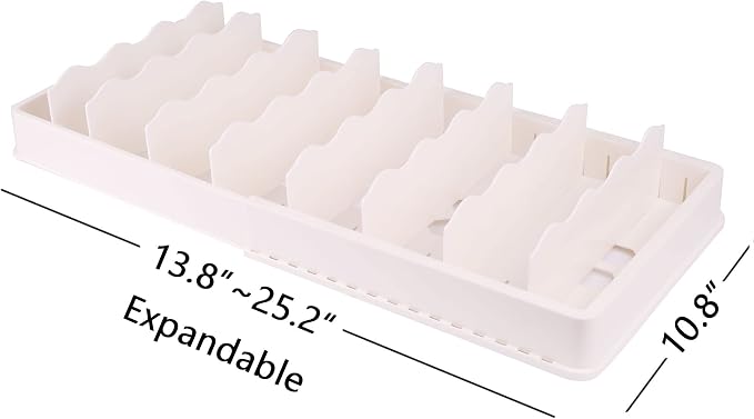 SWOMMOLY Expandable Food Storage Container Lid Organizer, Includes 8 Adjustable - Image 4