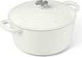P&P CHEF 6QT Enameled Dutch Oven, Cast Iron Dutch Oven Pot by PPCHEF