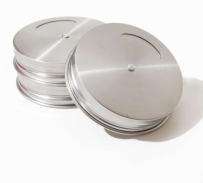Mason Jar Spice Shaker Lids Stainless Steel – 8 Pack Adjustable Spice Lids - Image 6