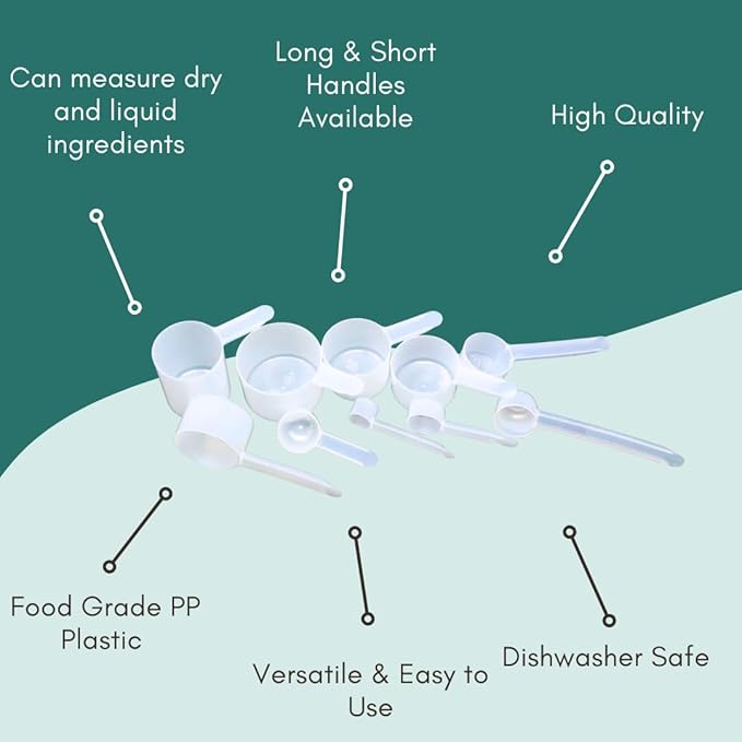 1 Teaspoon Long Handle Plastic Measuring Spoon - Image 6