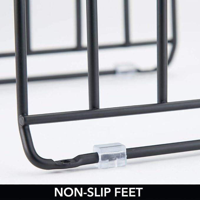 mDesign Pot Lid and Pan Rack — Metal Wire Rack - Image 4