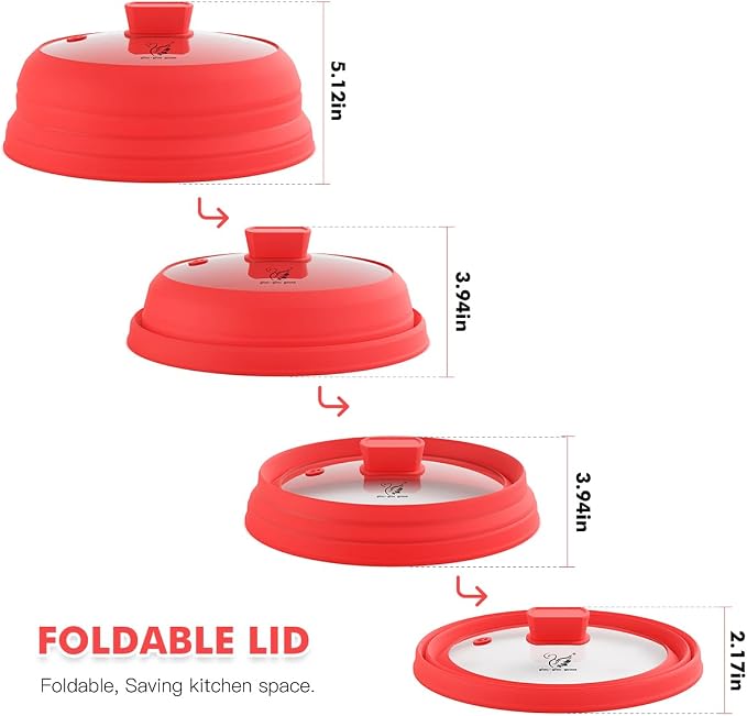 Microwave Splatter Cover Glass Splatter Guard Lid - Image 3