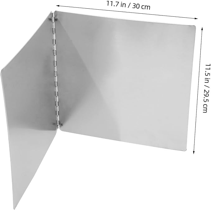ABOOFAN Stainless Steel Oil-Proof Kitchen Shield 11.8 Inch Foldable Grease - Image 6