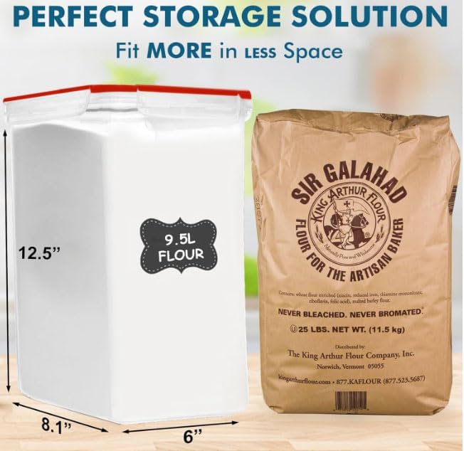 Shazo 2 PC Extra Large Bulk Food Storage Containers - Image 3