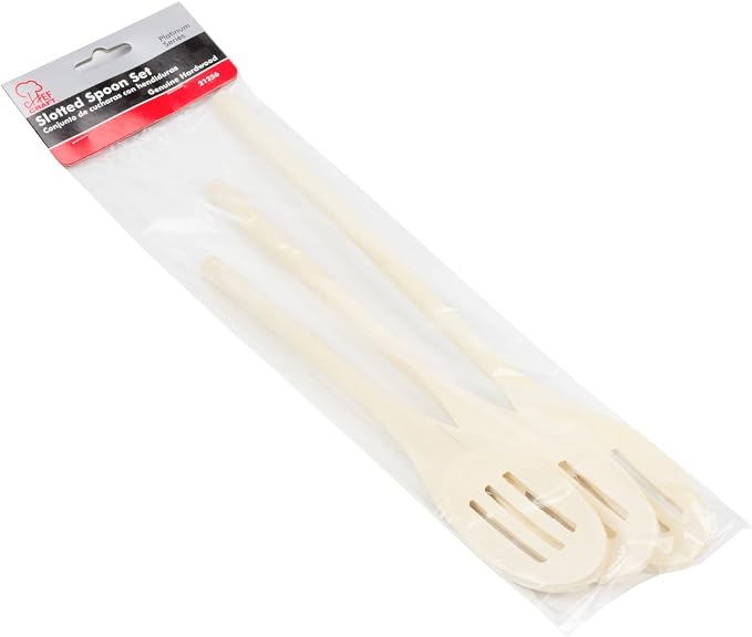 Chef Craft Select Maple Slotted Spoon Set, 14 inch - Image 2