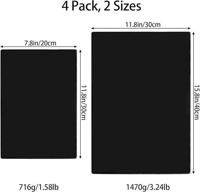 Hacaroa 4 Pack Tempered Glass Cutting Board - Image 2