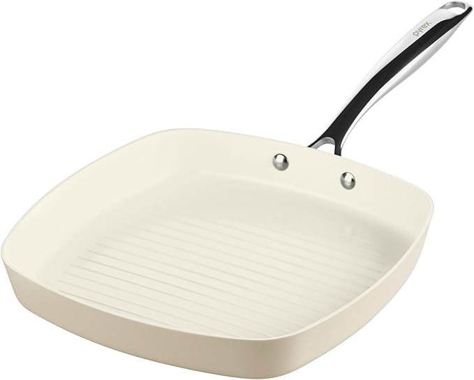 Pyrex 11-Inch Grill Pan Ceramic Cookware by Pyrex