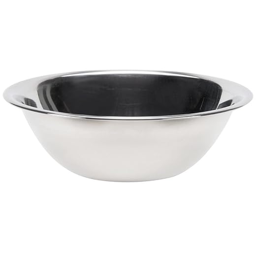 Vollrath 47935 5-Quart Economy Stainless Steel Nesting Mixing Bowl | Beaded by Vollrath