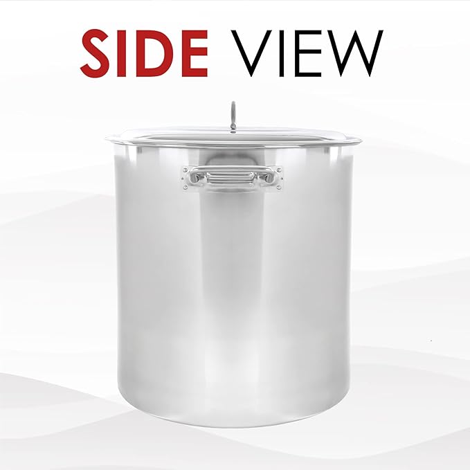 Concord 50 Quart Stainless Steel Stock Pot Cookware - Image 2