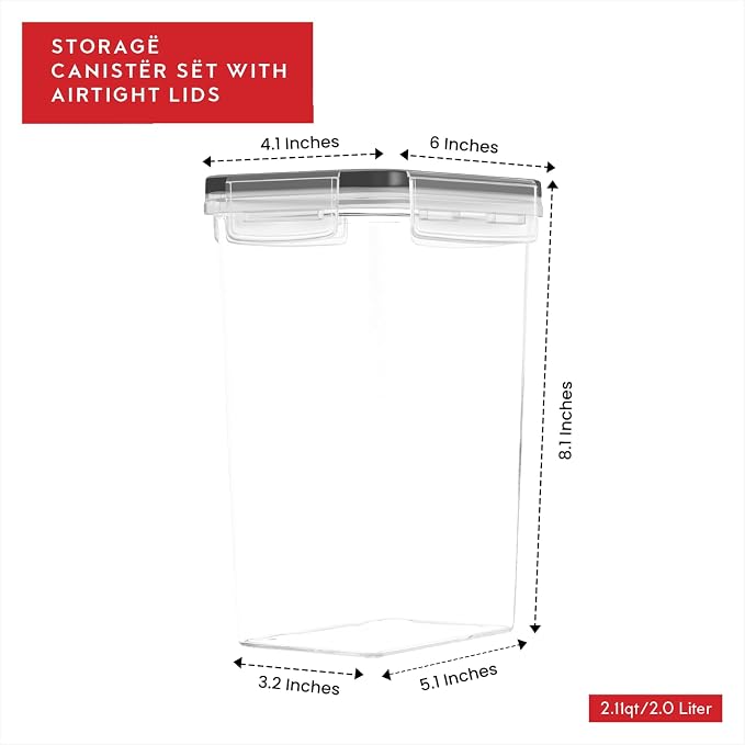 DWËLLZA KITCHEN Airtight Food Storage Container Set - Image 3