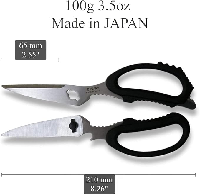 CANARY Japanese Kitchen Scissors Heavy Duty 8.2", Made in JAPAN, Dishwasher - Image 2