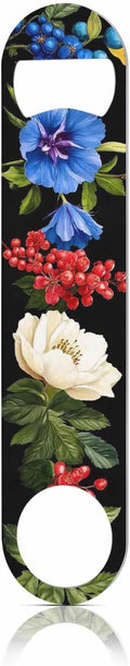 Flowers Stainless Steel Bottle Opener Poppy Wild Roses Cornflower by TASDANA