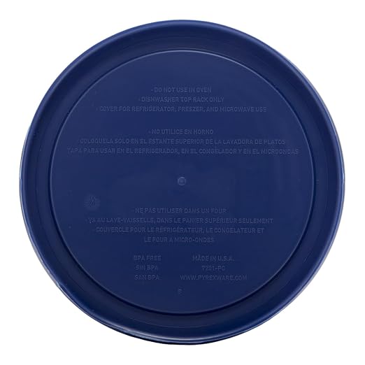 Pyrex 7201-PC 4 Cup Blue Food Storage Replacement Lid - Image 6