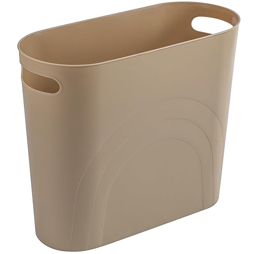 rejomiik Small Trash Can, 3.5 Gallon Slim Garbage Can Plastic Waste Basket by rejomiik