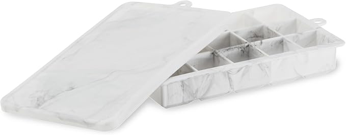 Host Ice Cube Tray with Lid, Makes 15 1.25" Cubes, Durable Silicone Trays - Image 6