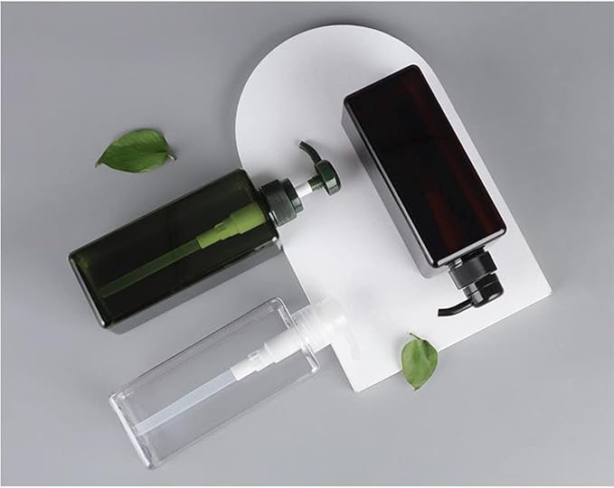 Pump Bottle, Refillable Plastic Empty Lotion Soap Dispenser Liquid Container - Image 3