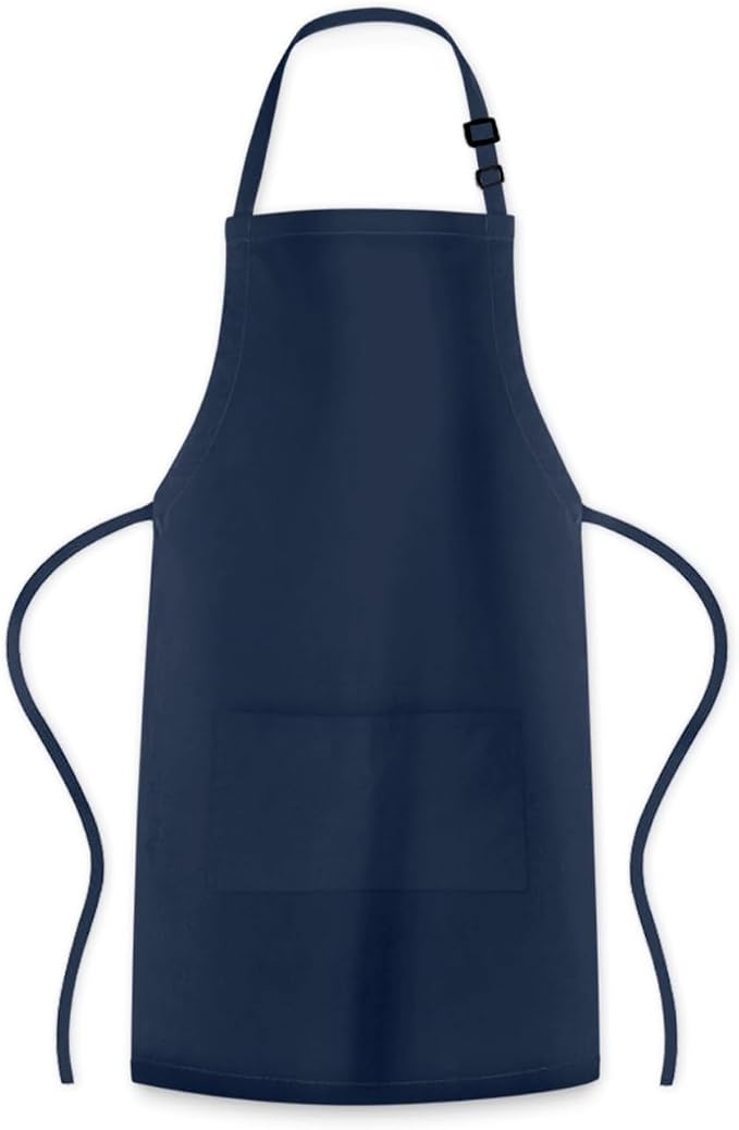 Adjustable Bib Apron 100% Polyester Kitchen Aprons Waterdrop Resistant Aprons - Image 8