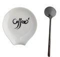 Coffee Spoon Rest, Small Ceramic Coffee Spoon Holder, Porcelain Spoon Holder by PFCTRJR