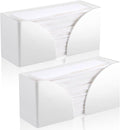 2PCS White Paper Towel Dispenser Countertop, AcrylicPaper Towel Holder by AFOROEOA